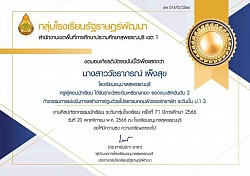 Certificate of Appreciation for Teachers Who Instructed Students in Student Arts and Crafts Competition, School Cluster Level.